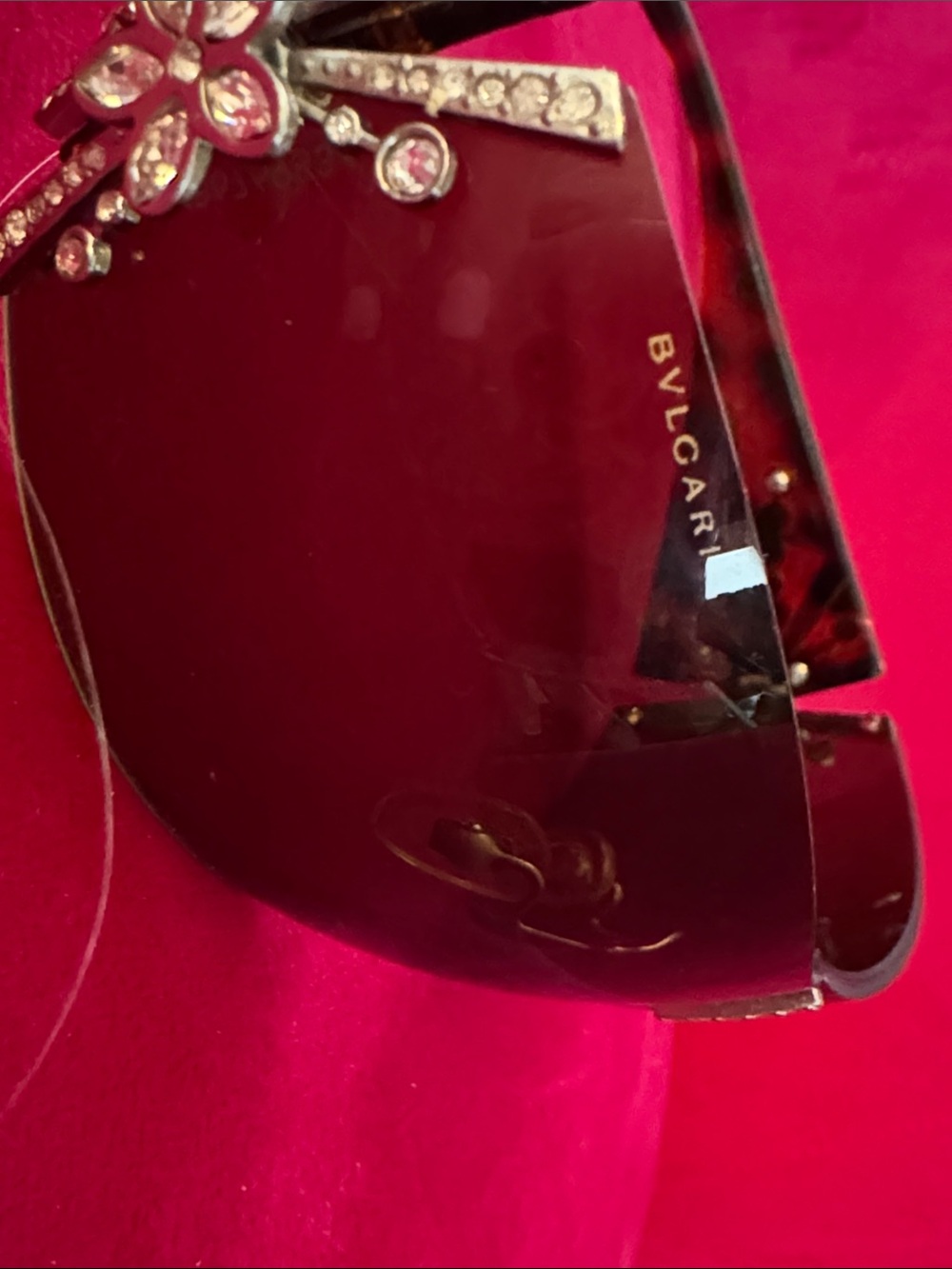 Bulgari Tortoiseshell Sunglasses with Crystal Starburst Limited Edition - Picture 13 of 13